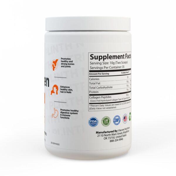Collagen Peptides Type I & III Supplement (350g, 12.3oz) - Image 3