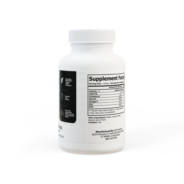 Omega 3 Fish Oil Supplement (60 Softgels) - Image 3